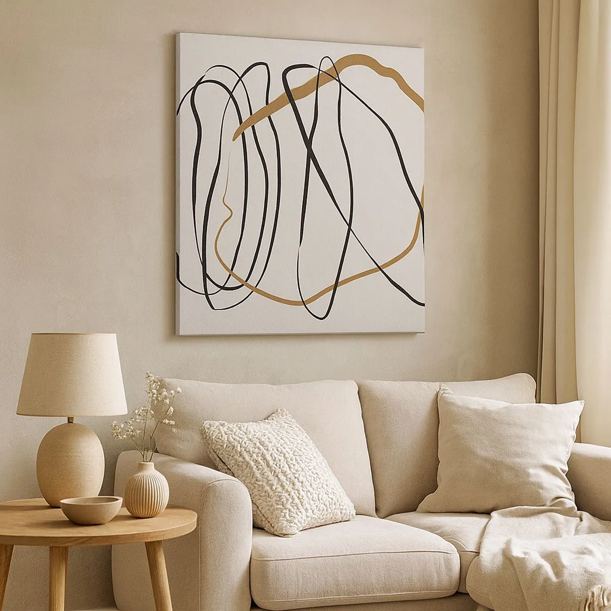 Obraz na płótnie - Kompozycja – taniec opętaniec - 30x30 cm