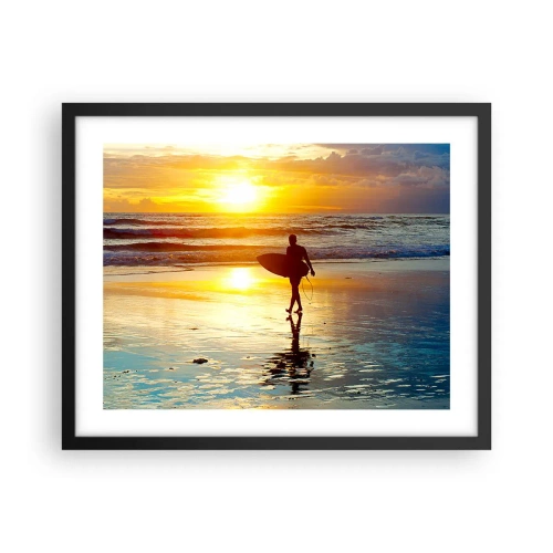 Plakat w czarnej ramie - Powrót wojownika - 50x40 cm