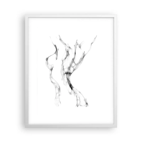 Plakat w białej ramie - Piękna i silna - 40x50 cm