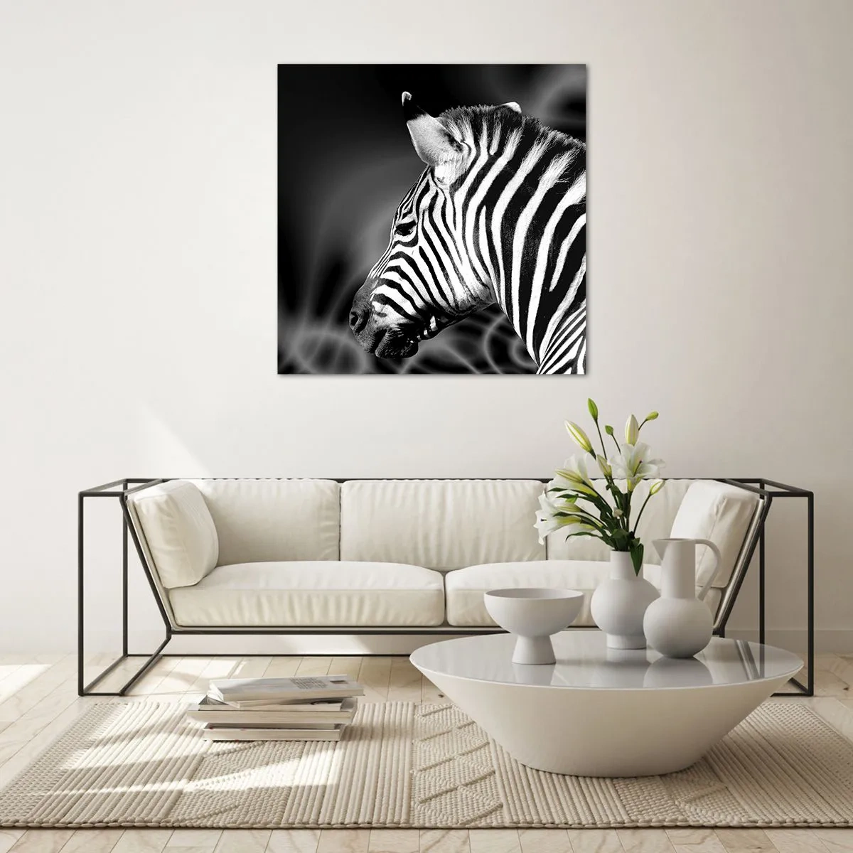 Obraz na szkle - Białe jest białe, a czarne jest czarne - 30x30 cm