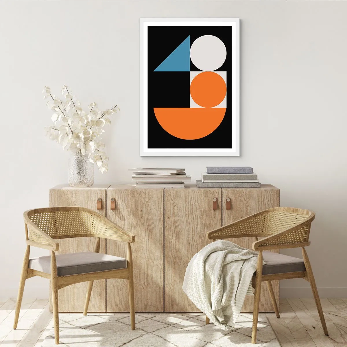 Plakat w białej ramie - Układ figurowy - 70x100 cm