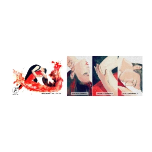 Fototapeta Próbka Premium Canvas - Tango - zmysłowa fala - Taniec, Muzyka, Tancerze - 100x30 cm