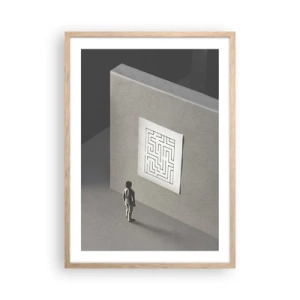 Plakat w ramie jasny dąb - Ale gdzie jestem? - 50x70 cm