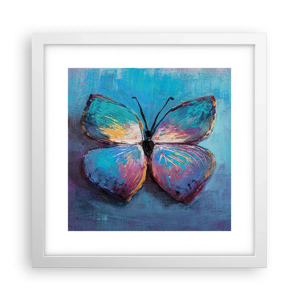 Plakat w białej ramie - W pełnej krasie - 30x30 cm