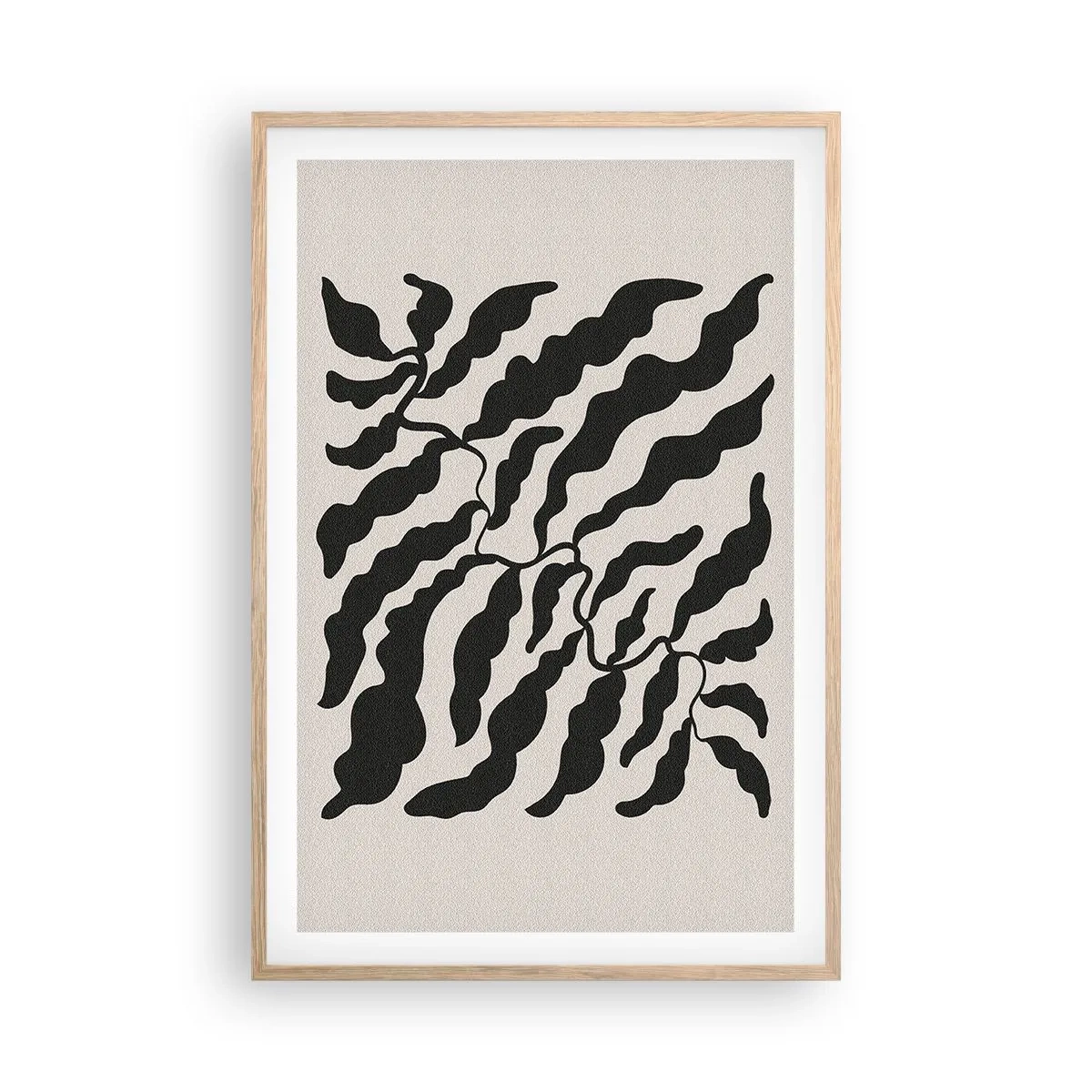 Plakat w ramie jasny dąb - Natura kwadratu - 61x91 cm