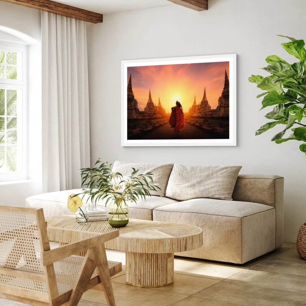 Plakat w białej ramie - W spokoju przez wieczność - 50x40 cm