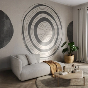 Fototapeta Standard Eco - Ważne to co pomiędzy - Koła, Minimalistyczny, Współczesny - 400x280 cm