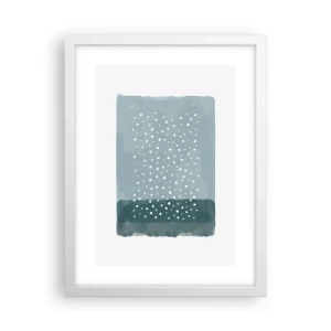 Plakat w białej ramie - Wyrosłe na błękicie - 30x40 cm