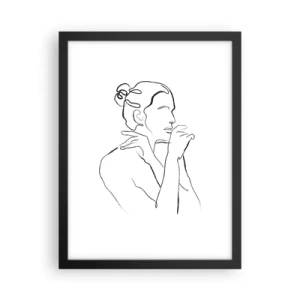 Plakat w czarnej ramie - Akt: zmysłowe misterium - 30x40 cm