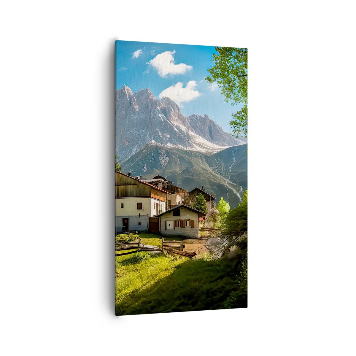 Obraz na płótnie - Alpejska sielanka - 65x120 cm