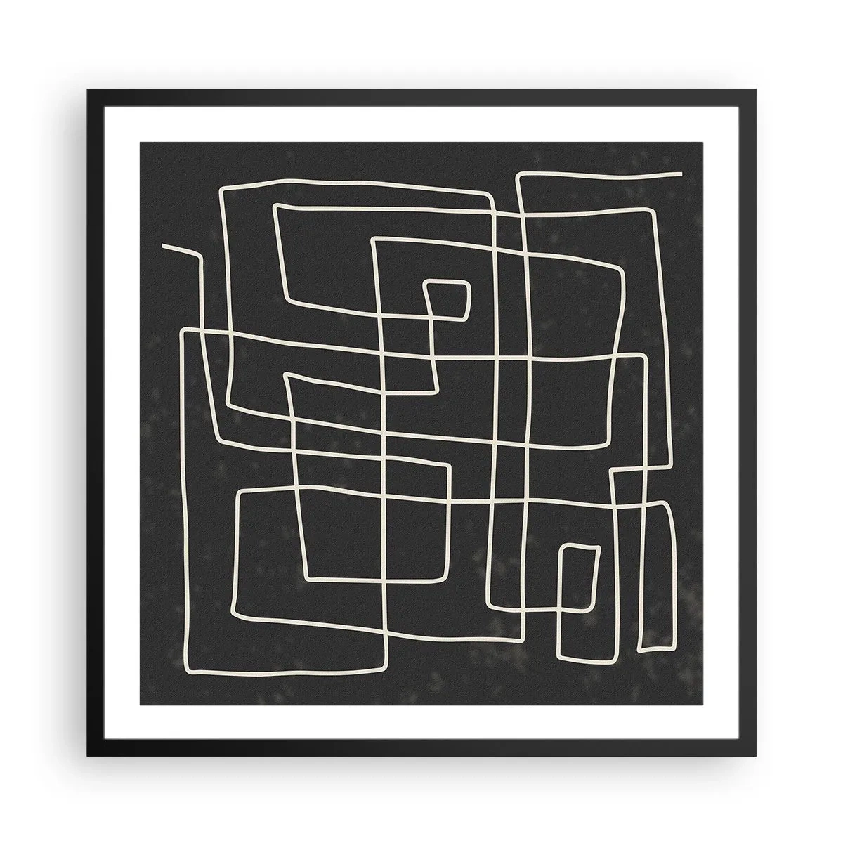 Plakat w czarnej ramie - Nie taki prosty - 60x60 cm