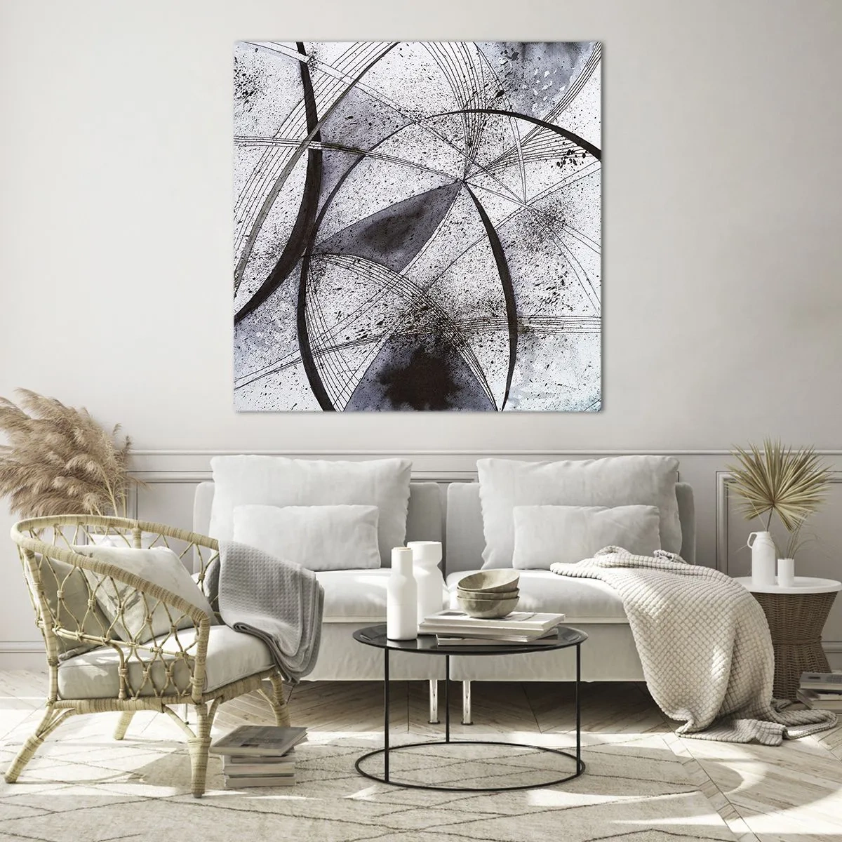 Obraz na szkle - Futurystyczna fantazja - 70x70 cm