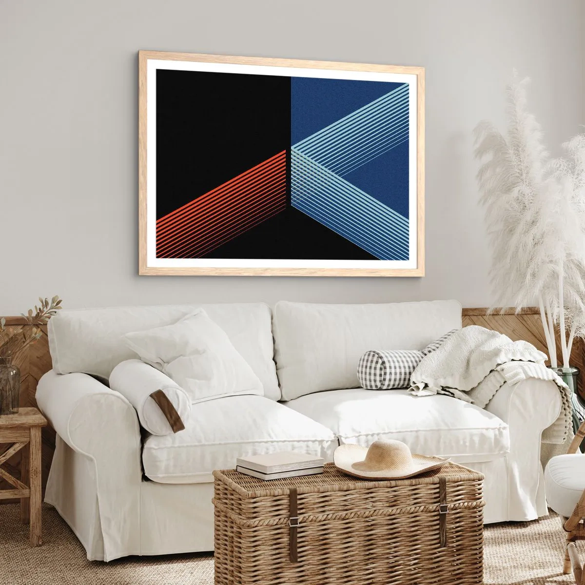 Plakat w ramie jasny dąb - Prosta historia - 50x40 cm