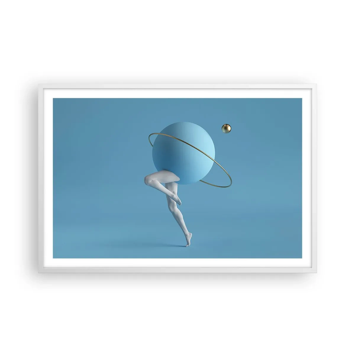 Plakat w białej ramie - A planety szaleją - 91x61 cm