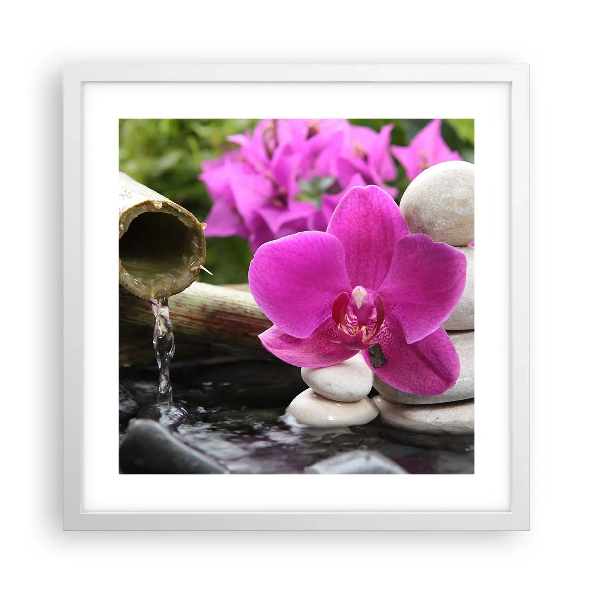 Plakat w białej ramie - Już odpoczywasz - 40x40 cm