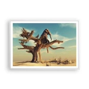 Plakat w białej ramie - Nowy punkt widzenia - 100x70 cm