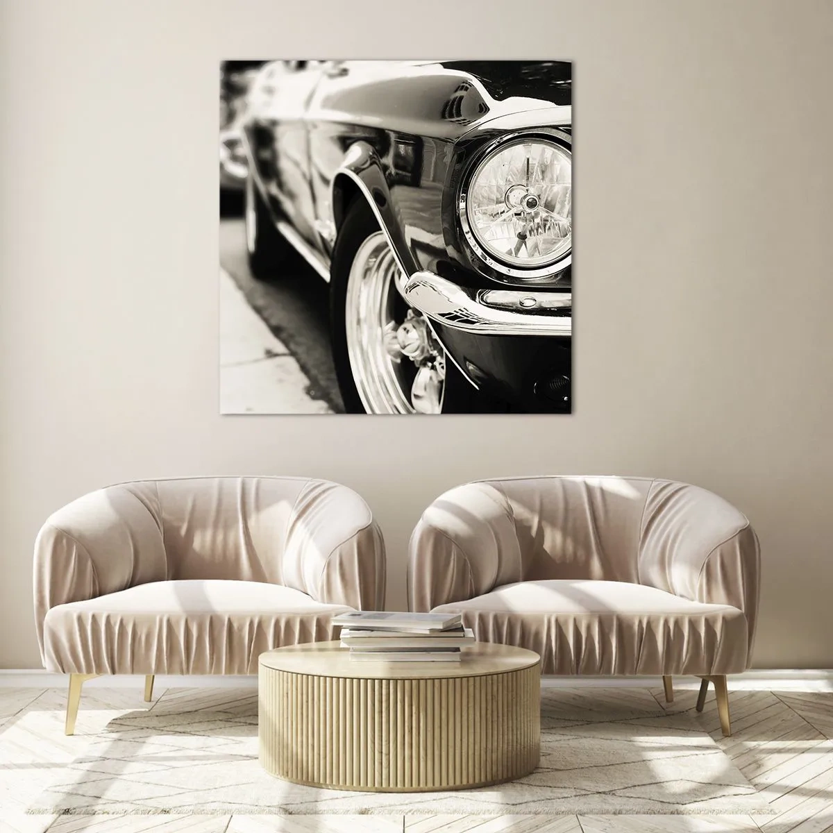 Obraz na szkle - Nieprzemijający blask - 40x40 cm