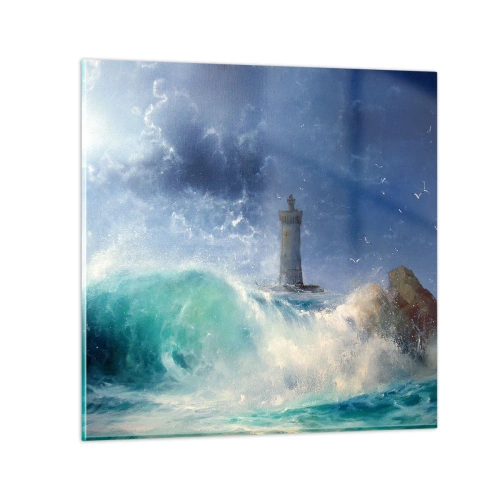 Obraz na szkle - Na straży przeciw żywiołom - 40x40 cm