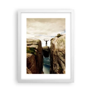 Plakat w białej ramie - Jak się czuję?! - 30x40 cm