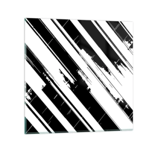 Obraz na szkle - Kompozycja intensywna i dynamiczna - 40x40 cm