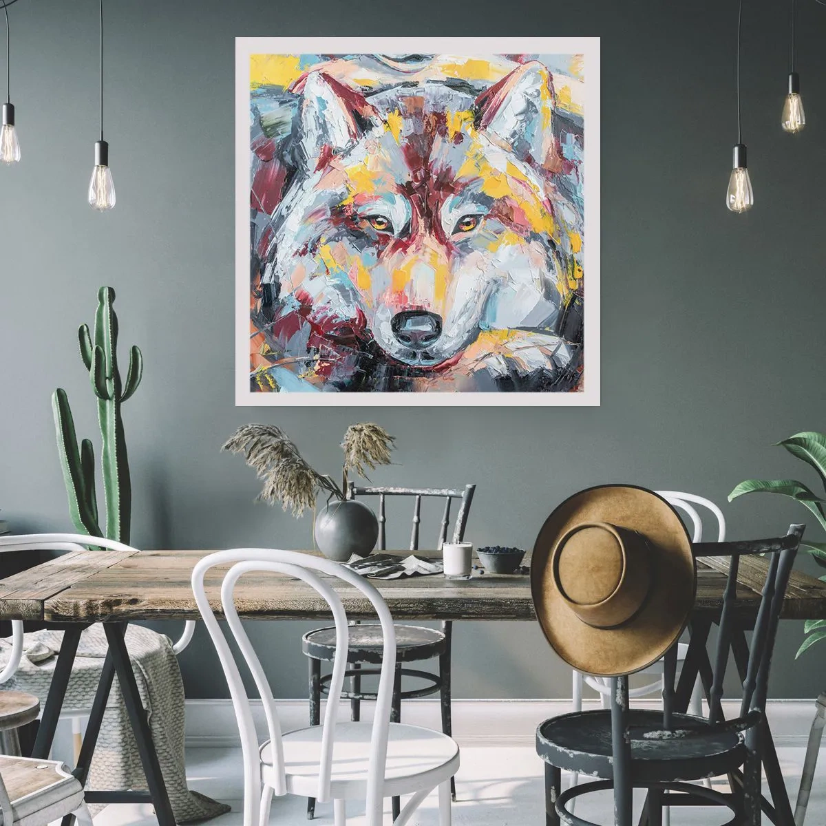 Plakat - Spokój wśród bliskich - 50x50 cm
