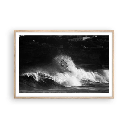 Plakat w ramie jasny dąb - Wyzwanie przyjęte! - 91x61 cm
