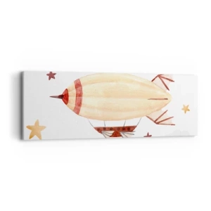 Obraz na płótnie - Powietrzny statek - 90x30 cm