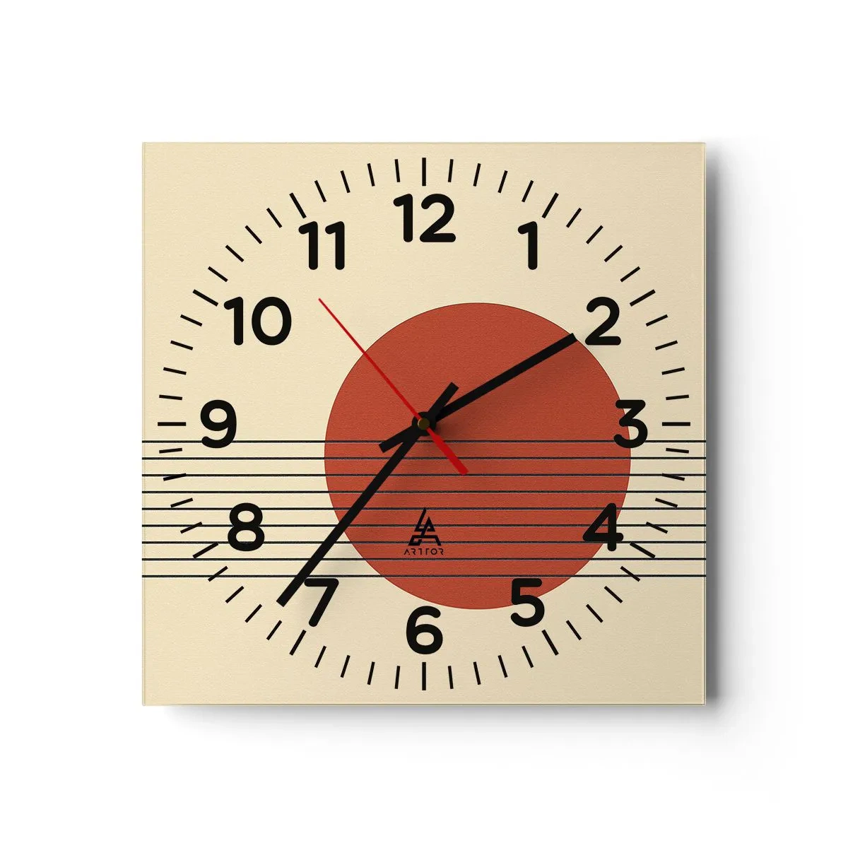 Zegar ścienny - W koło i dalej - 40x40 cm