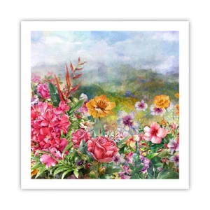 Plakat - Ogród, który oszalał - 60x60 cm