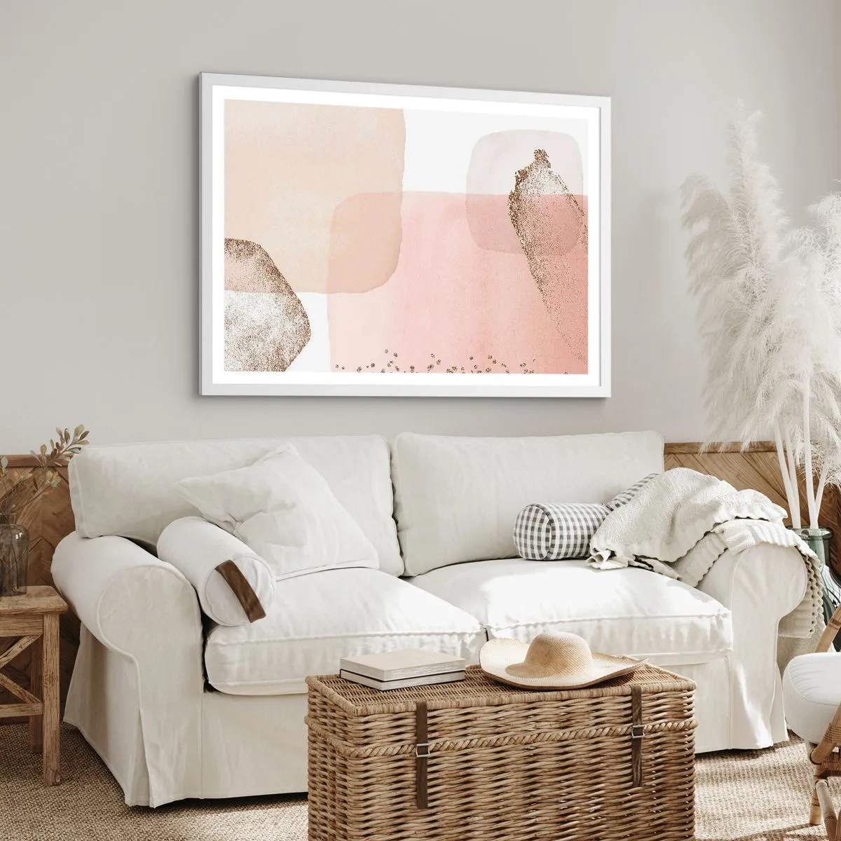 Plakat w białej ramie - Spojrzenie przez kolor - 91x61 cm