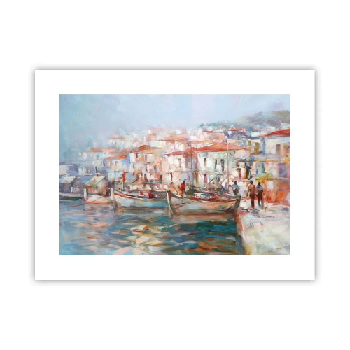 Plakat - Pastelowe wakacje - 40x30 cm