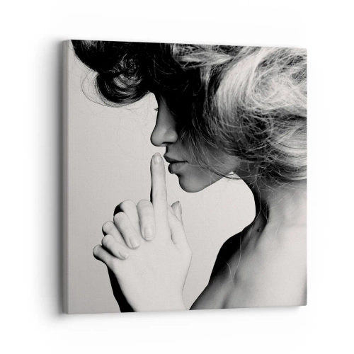 Obraz na płótnie - Zasłuchana w sobie - 30x30 cm