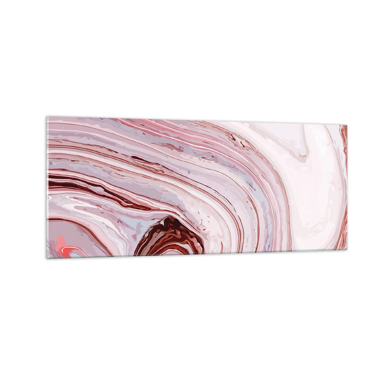 Obraz na szkle - Prosto, potem w prawo na dół - 100x40 cm