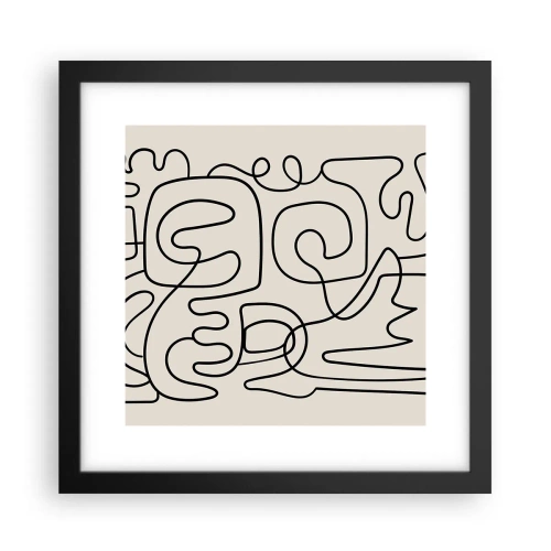 Plakat w czarnej ramie - Po śladzie - 30x30 cm