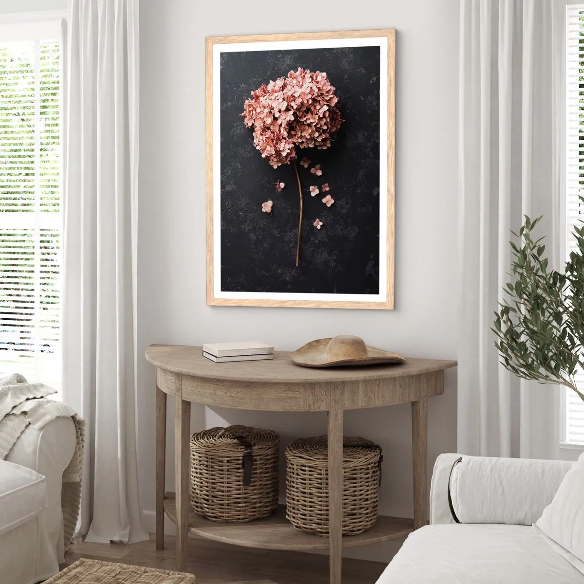 Plakat w ramie jasny dąb - Prawdziwie romantyczny znak - 40x50 cm