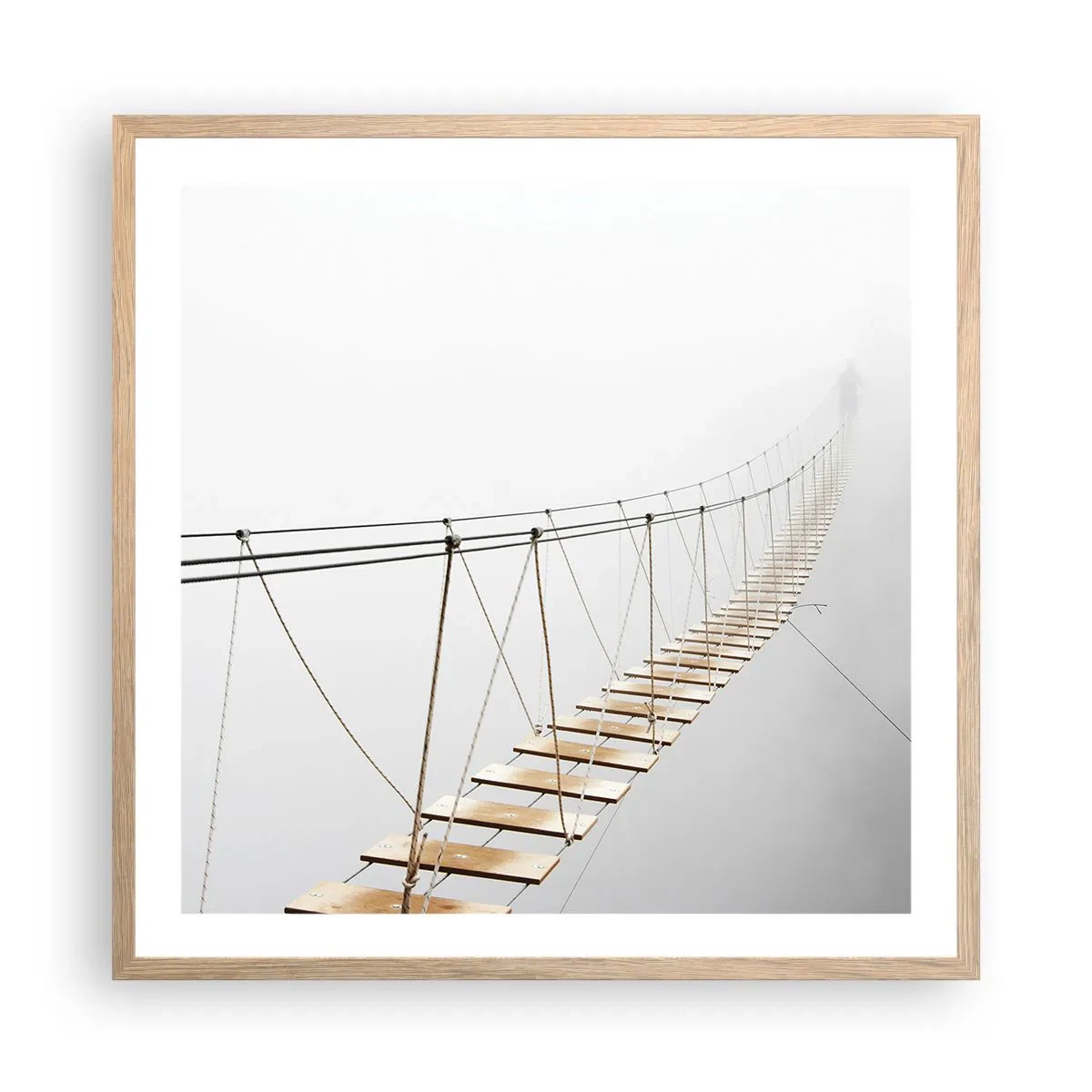 Plakat w ramie jasny dąb - Dokąd cię zaprowadzi? - 60x60 cm