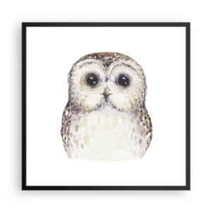 Plakat w czarnej ramie - Spójrz mi w oczy - 60x60 cm