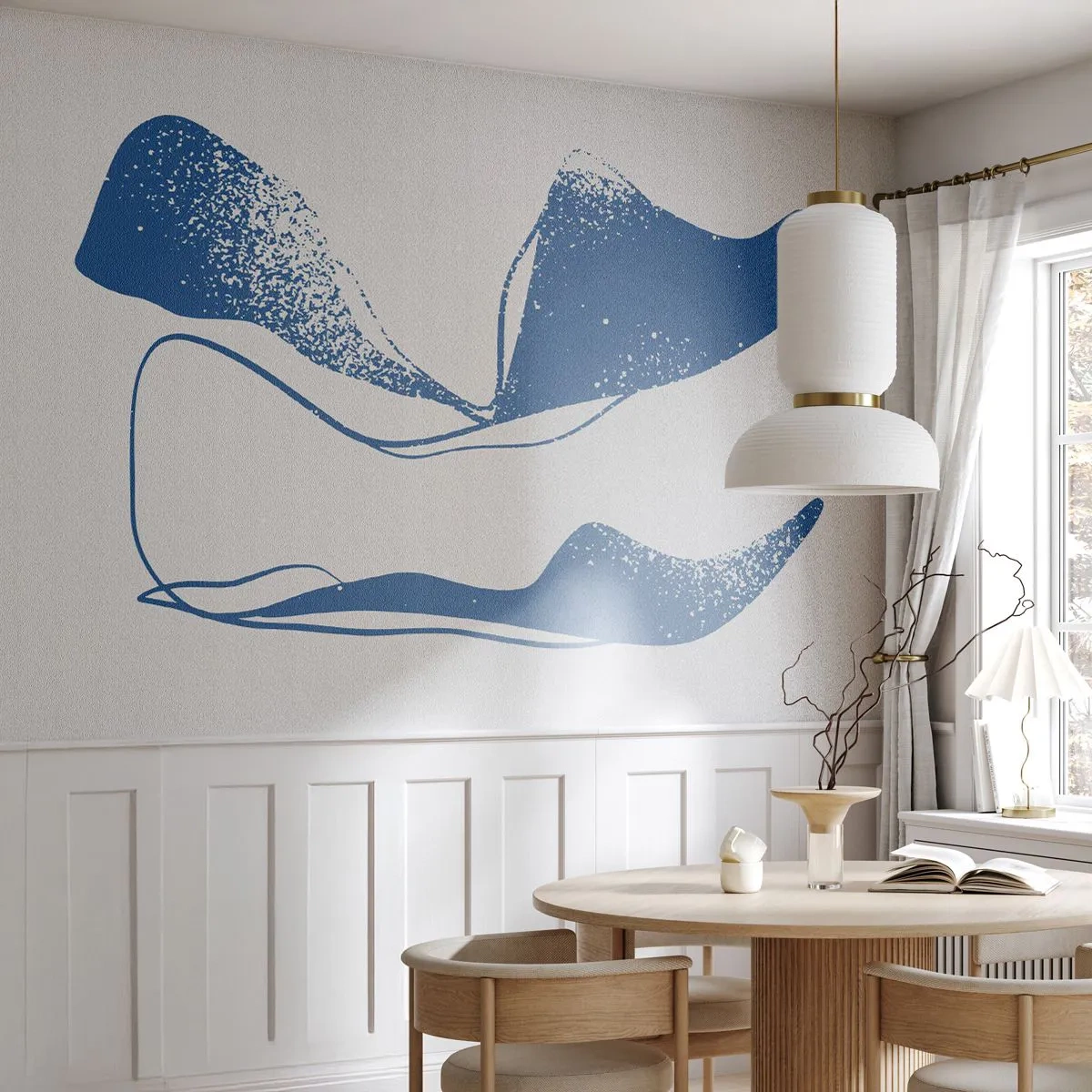 Fototapeta Premium Canvas - Abstrakcja uskrzydlona - Minimalizm, Abstrakcja, Sztuka - 250x175 cm