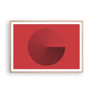 Plakat w ramie jasny dąb - Ruch kolisty - 100x70 cm