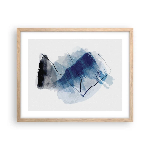 Plakat w ramie jasny dąb - Lodowa góra - 50x40 cm