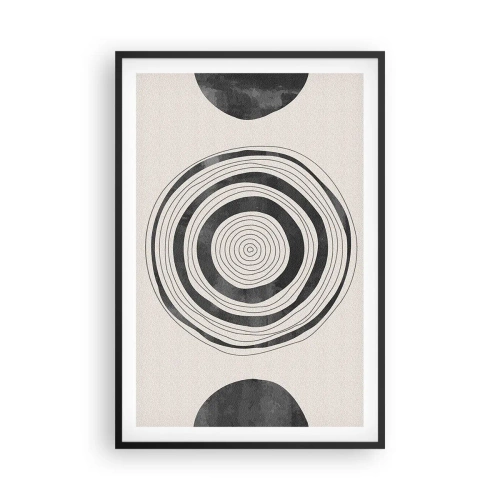 Plakat w czarnej ramie - Ważne to co pomiędzy - 61x91 cm