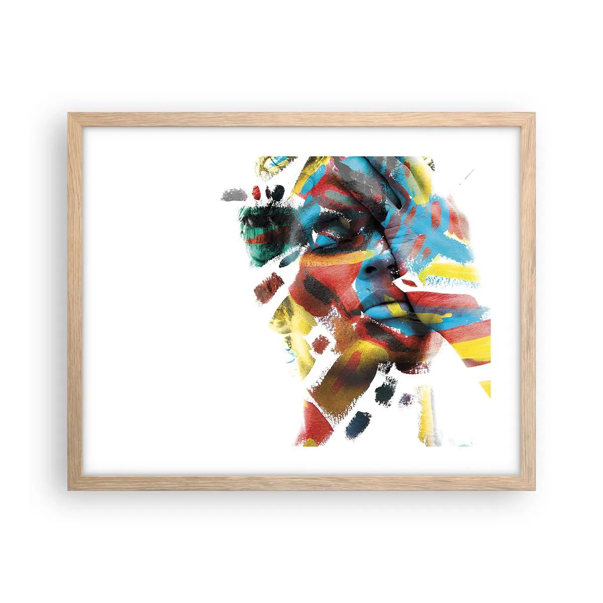 Plakat w ramie jasny dąb - Barwna osobowość - 50x40 cm