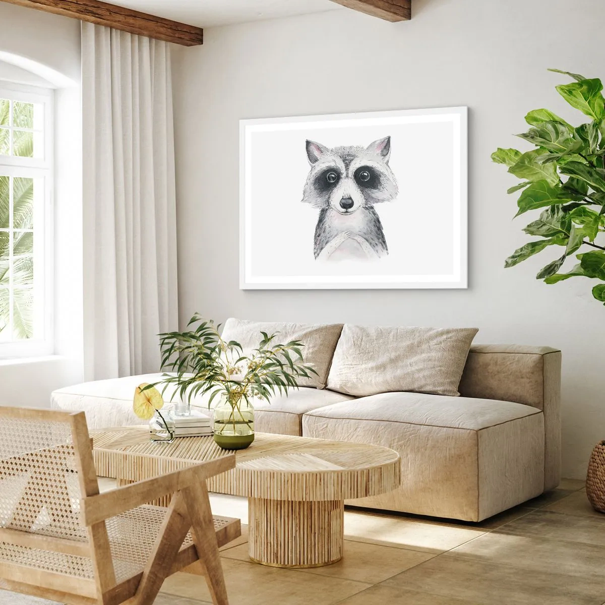 Plakat w białej ramie - Chwila na wzruszenie - 100x70 cm