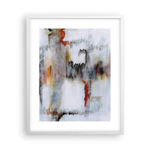 Plakat w białej ramie - Patykiem na wodzie - 40x50 cm