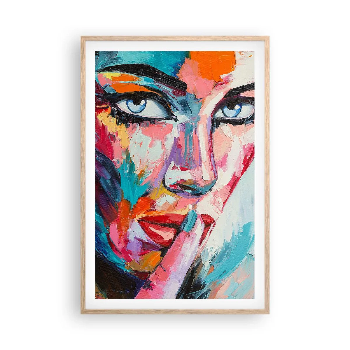 Plakat w ramie jasny dąb - Nasza pierwsza tajemnica - 61x91 cm