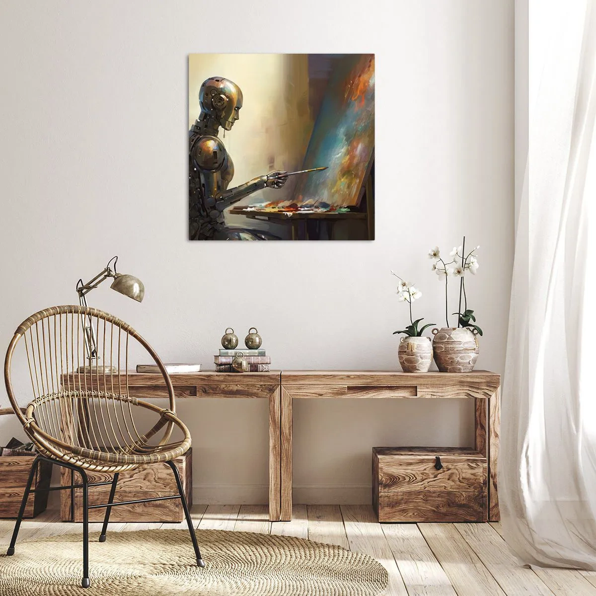 Obraz na płótnie - Sztuka przyszłości - 40x40 cm