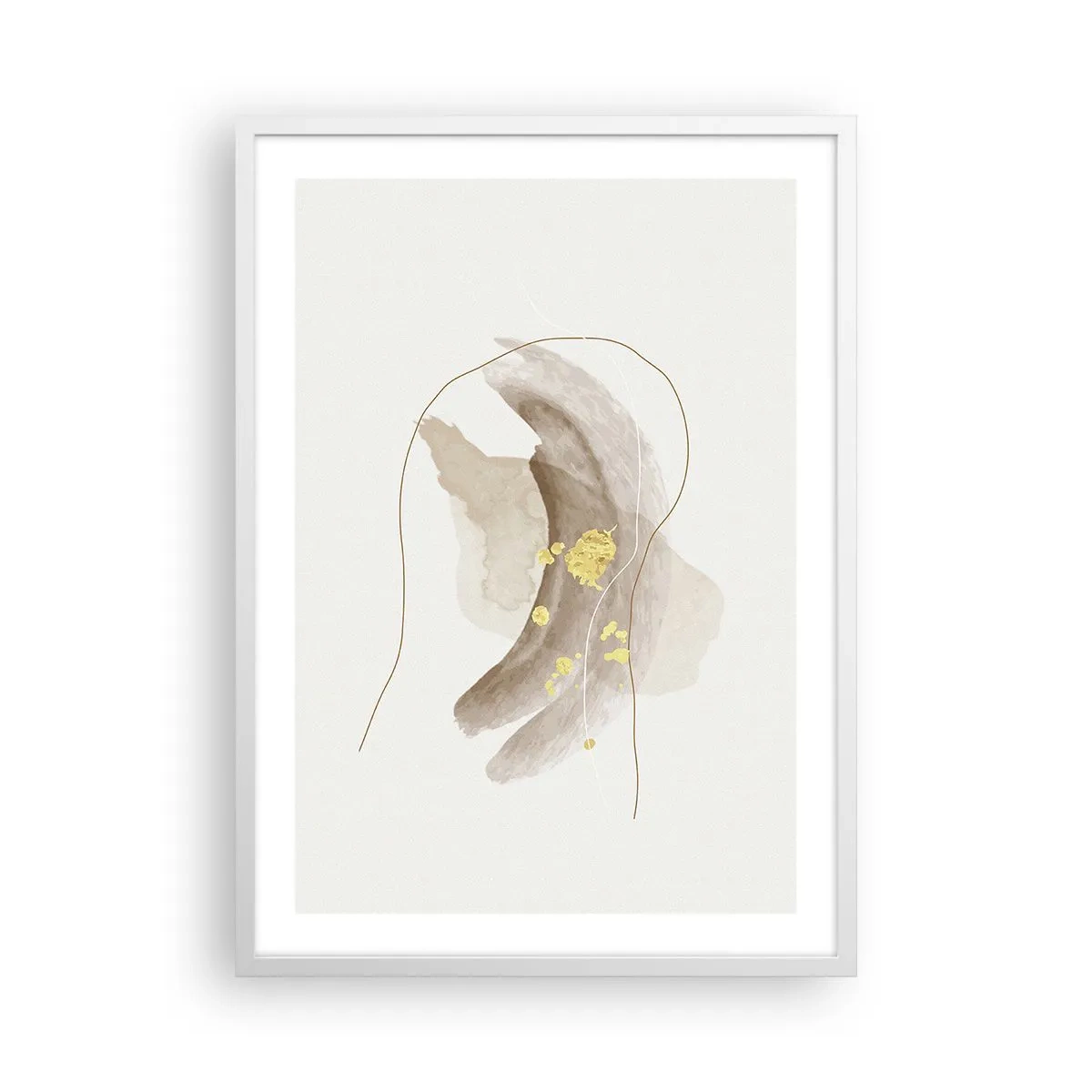 Plakat w białej ramie - Napotkane w przestrzeni - 50x70 cm