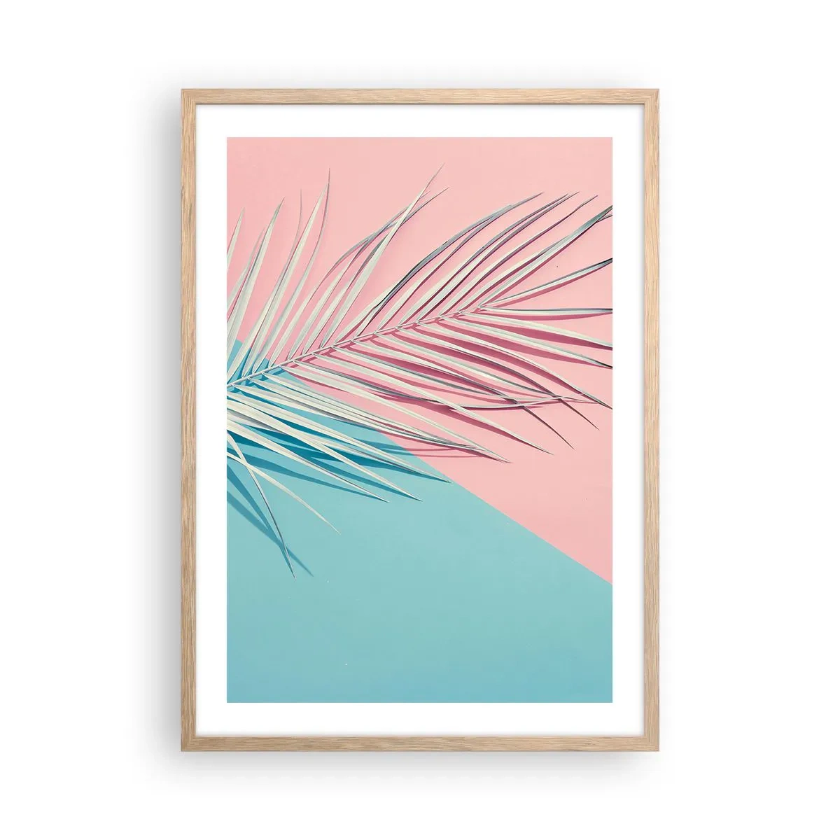 Plakat w ramie jasny dąb - Tropikalna impresja - 50x70 cm