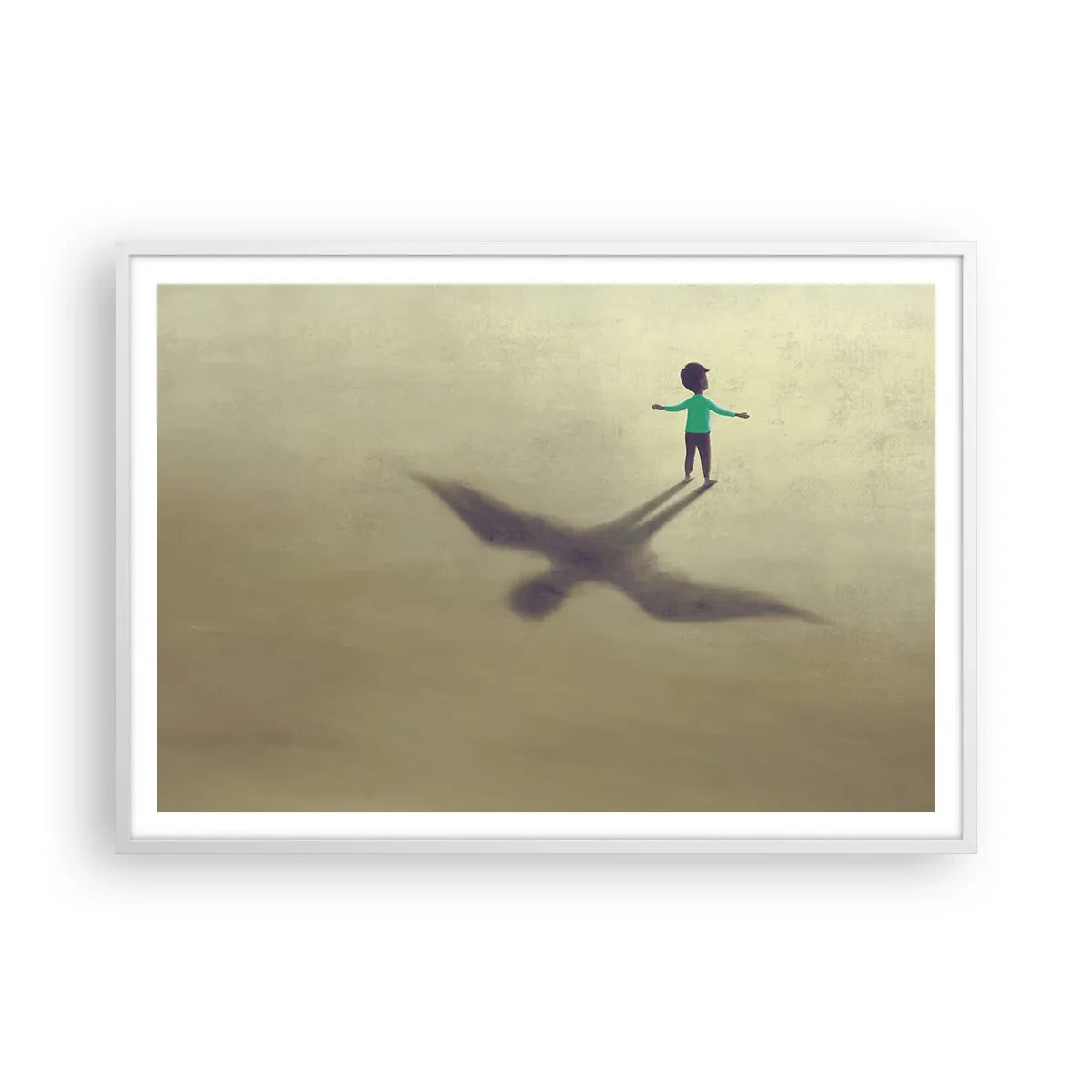 Plakat w białej ramie - Bohater przyszłości - 100x70 cm