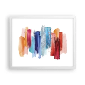 Plakat w białej ramie - W górę i w dół  - 50x40 cm